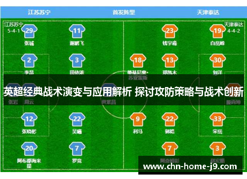 英超经典战术演变与应用解析 探讨攻防策略与战术创新